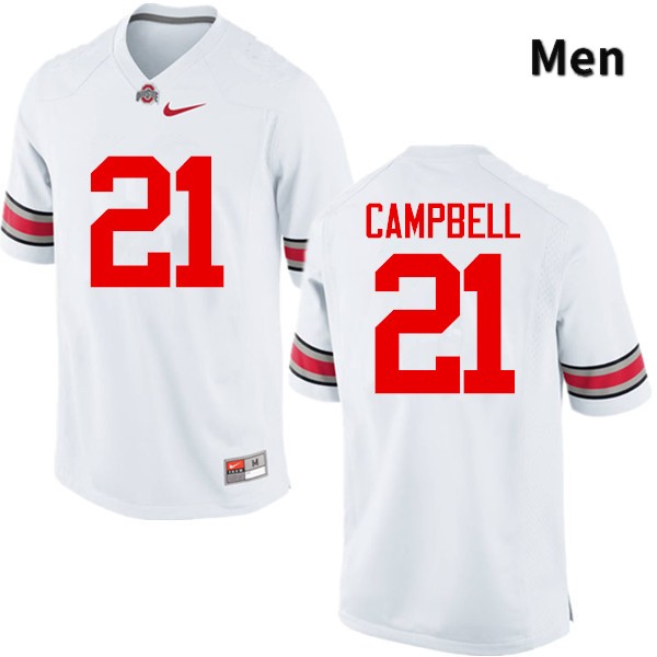 Ohio State Buckeyes Parris Campbell Men's #21 White Game Stitched College Football Jersey